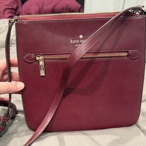 Kate Spade Wine Red Crossbody Bag